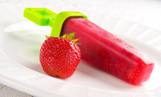 Popsicle aux fraises