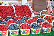 Des paniers de fruits