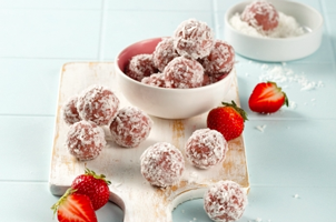 Boule d'énergie fraises-coco