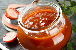 Ketchup de fraises au poivre
