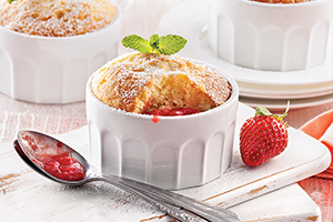 Pouding aux fraises