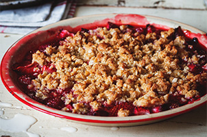Crumble aux fraises rapide
