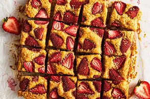 Gâteau bananes et fraises