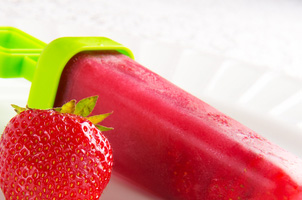 Popsicle aux fraises