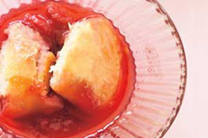 Pouding aux fraises