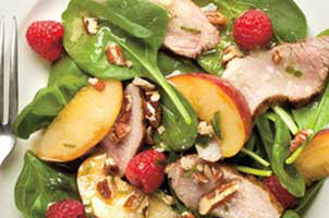 Salade californienne au porc