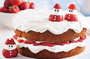 Shortcake de Noël aux fraises