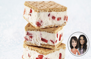 sandwichs glacés aux fraises